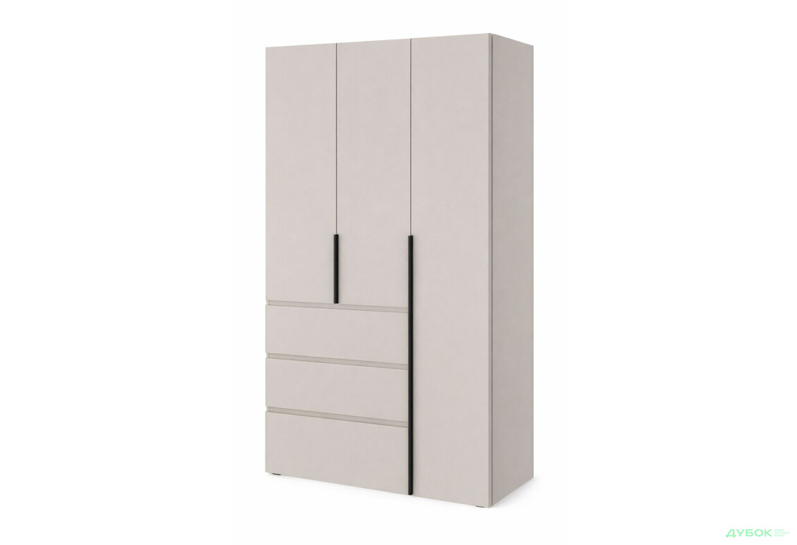 Шкаф Art In Head Light / Лайт 3-дверный с 3 ящиками 120 см, кашемир