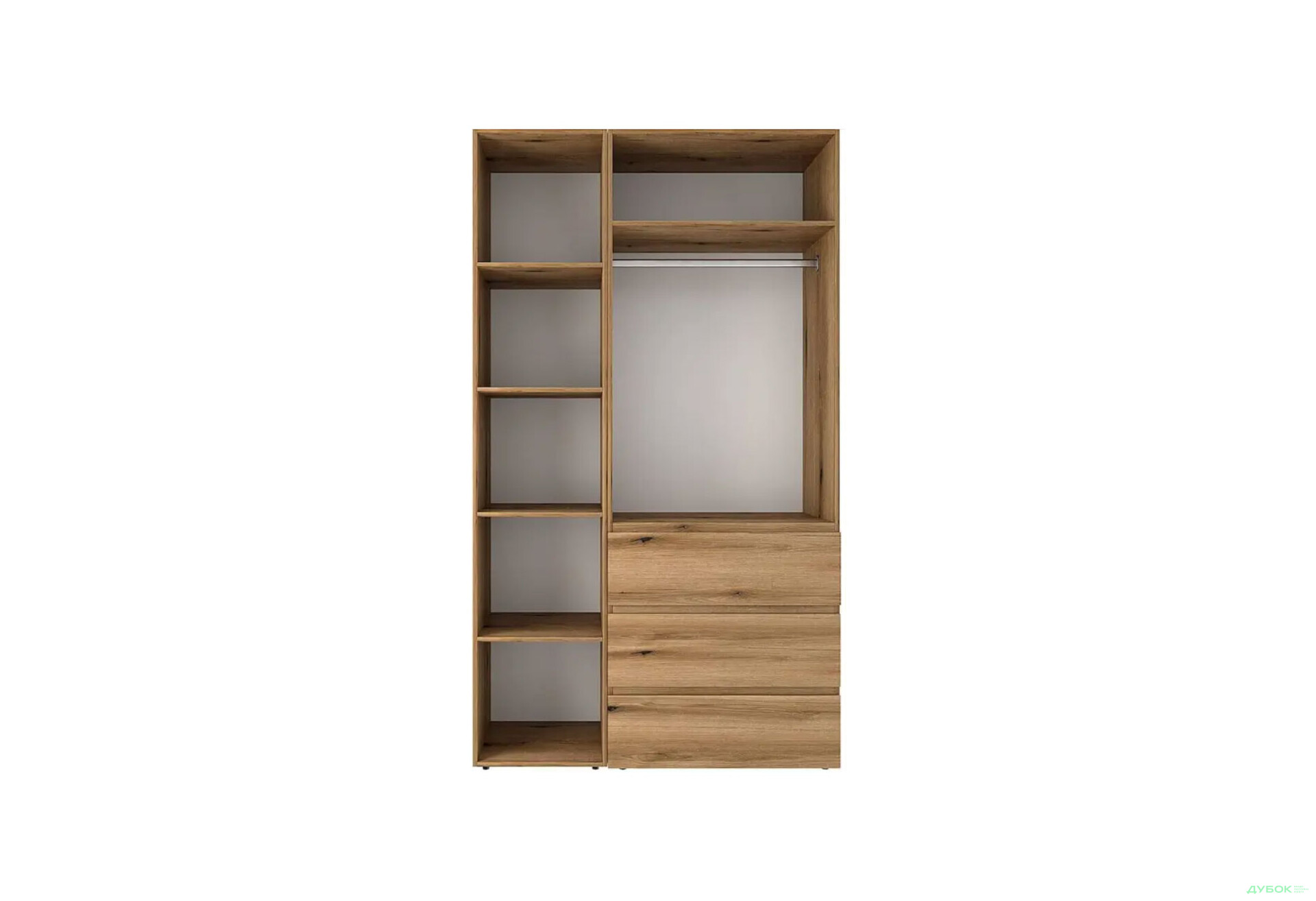 Изображение 5 - Шкаф Art In Head Light / Лайт 3-дверный с 3 ящиками 120 см, дуб эвок