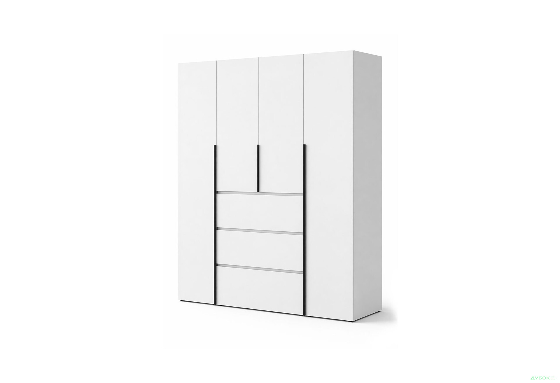 Изображение 1 - Шкаф Art In Head Light / Лайт 4-дверный с 3 ящиками 160 см, белый бриллиант
