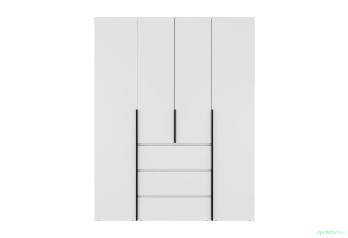 Изображение 4 - Шкаф Art In Head Light / Лайт 4-дверный с 3 ящиками 160 см, белый бриллиант