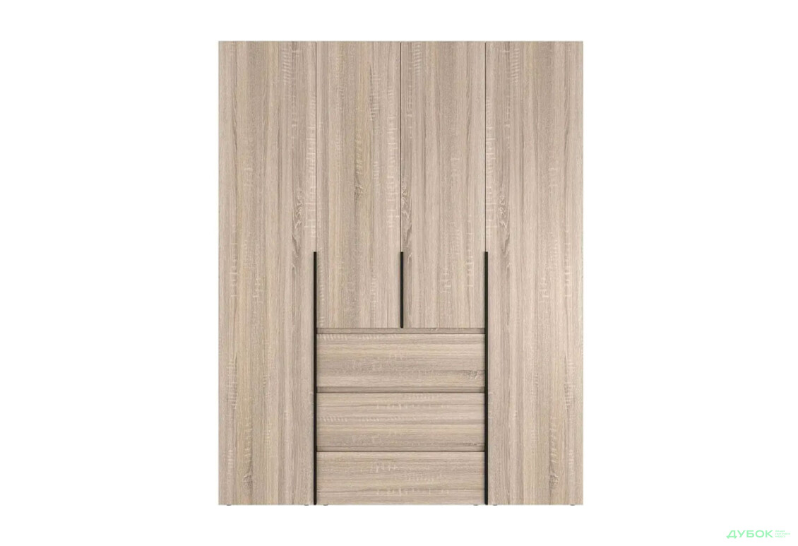 Изображение 4 - Шкаф Art In Head Light / Лайт 4-дверный с 3 ящиками 160 см, дуб сонома