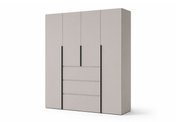 Шкаф Art In Head Light / Лайт 4-дверный с 3 ящиками 160 см, кашемир