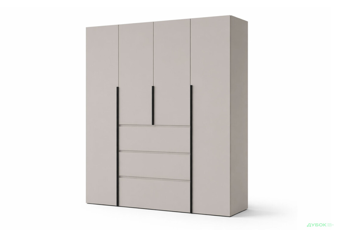 Шкаф Art In Head Light / Лайт 4-дверный с 3 ящиками 160 см, кашемир