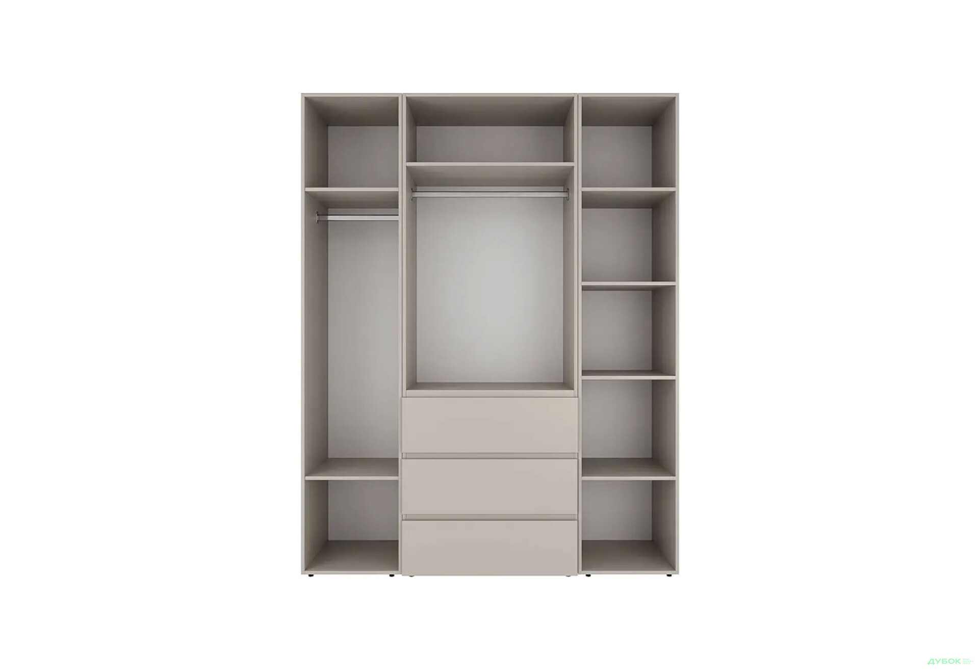 Изображение 5 - Шкаф Art In Head Light / Лайт 4-дверный с 3 ящиками 160 см, кашемир