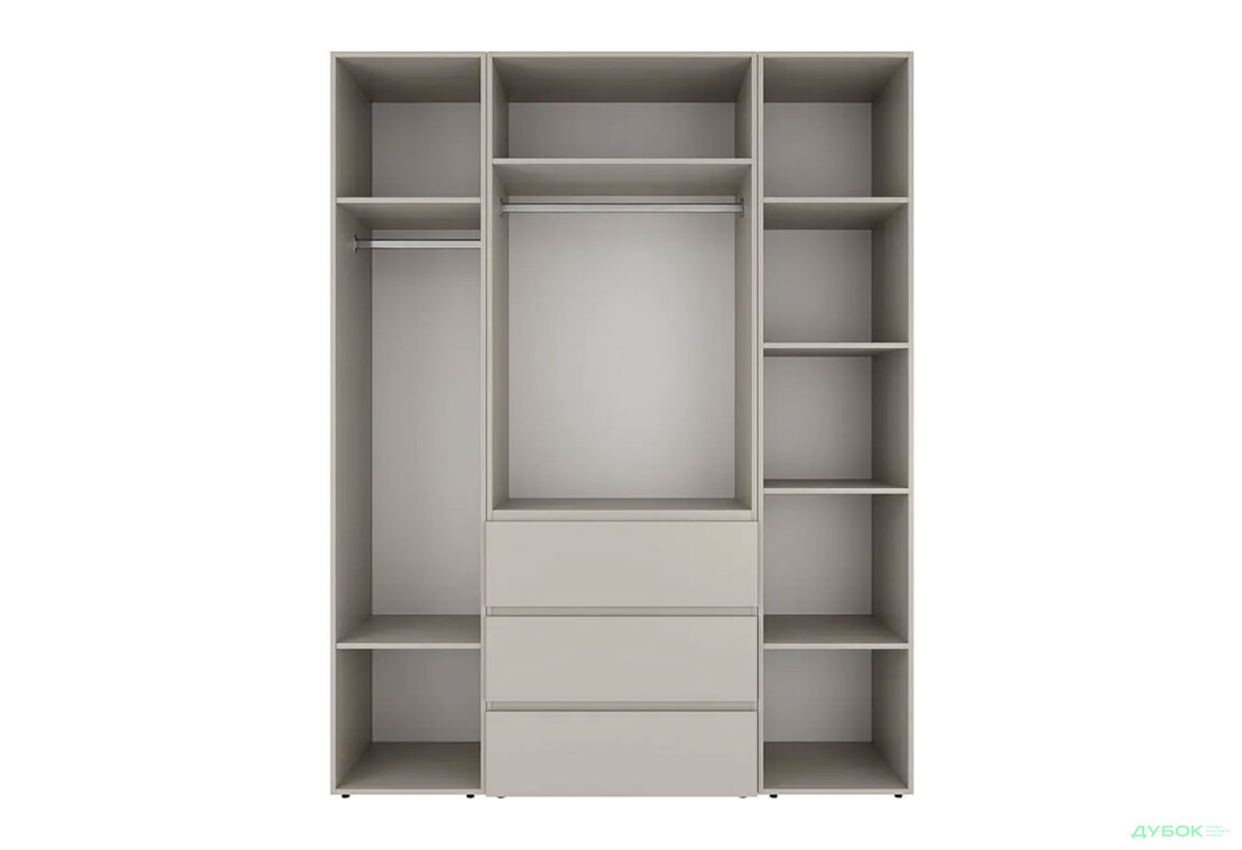 Изображение 5 - Шкаф Art In Head Light / Лайт 4-дверный с 3 ящиками 160 см, кашемир