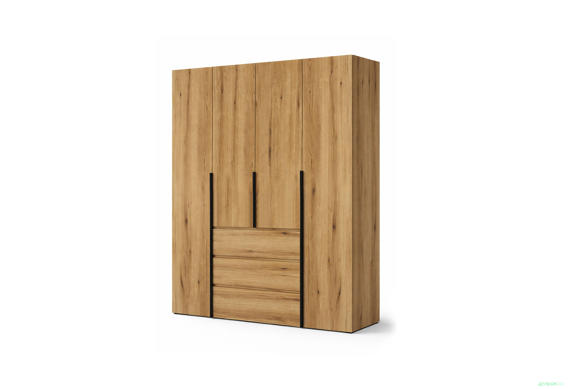 Изображение 1 - Шкаф Art In Head Light / Лайт 4-дверный с 3 ящиками 160 см, дуб эвок