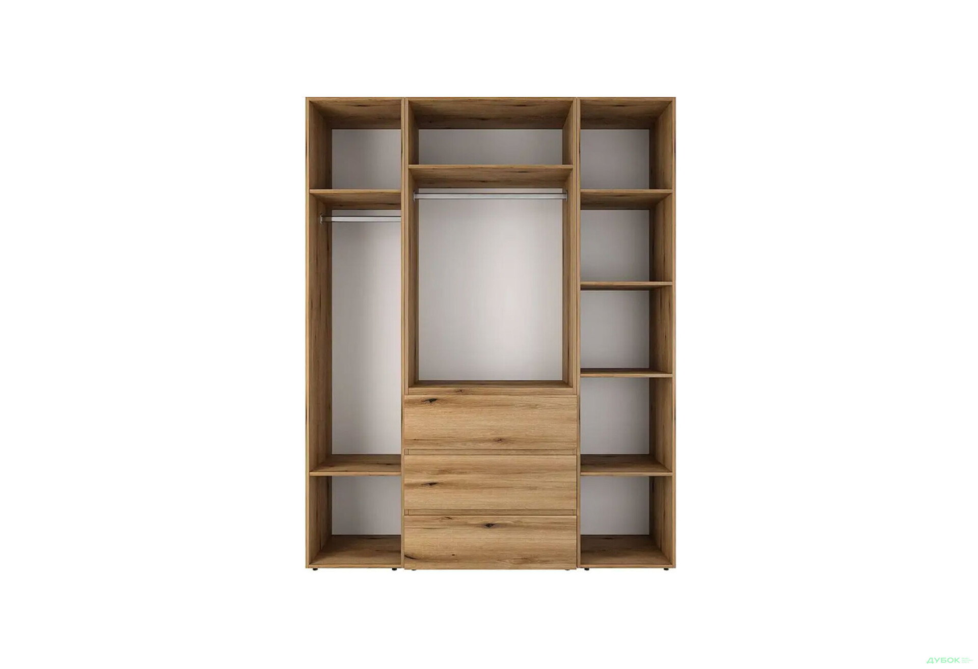 Изображение 5 - Шкаф Art In Head Light / Лайт 4-дверный с 3 ящиками 160 см, дуб эвок