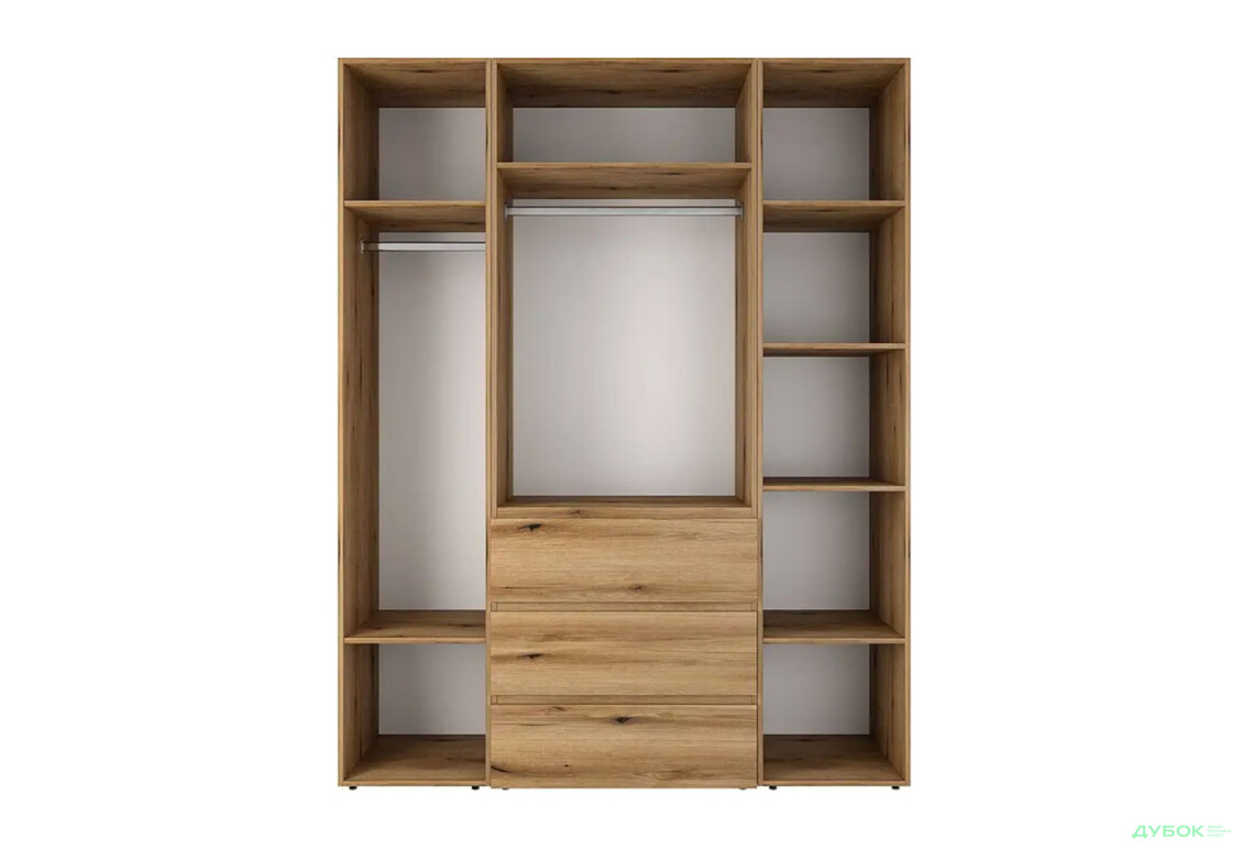 Изображение 5 - Шкаф Art In Head Light / Лайт 4-дверный с 3 ящиками 160 см, дуб эвок