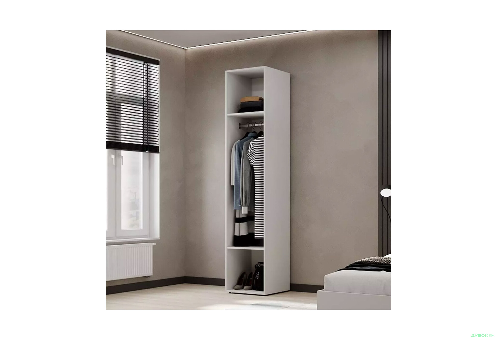 Изображение 3 - Пенал Art In Head Light/Лайт 1-дверный закрытый со штангой 40 см, белый бриллиант