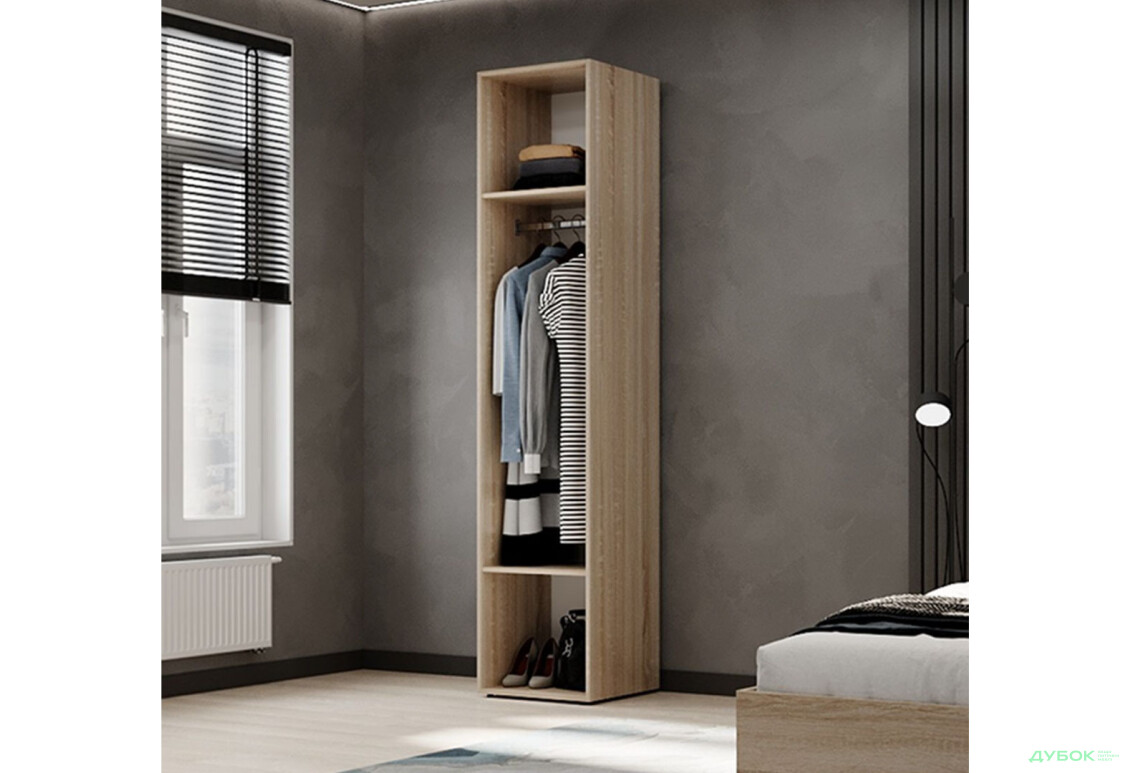 Изображение 3 - Пенал Art In Head Light/Лайт 1-дверный закрытый со штангой 40 см, дуб сонома