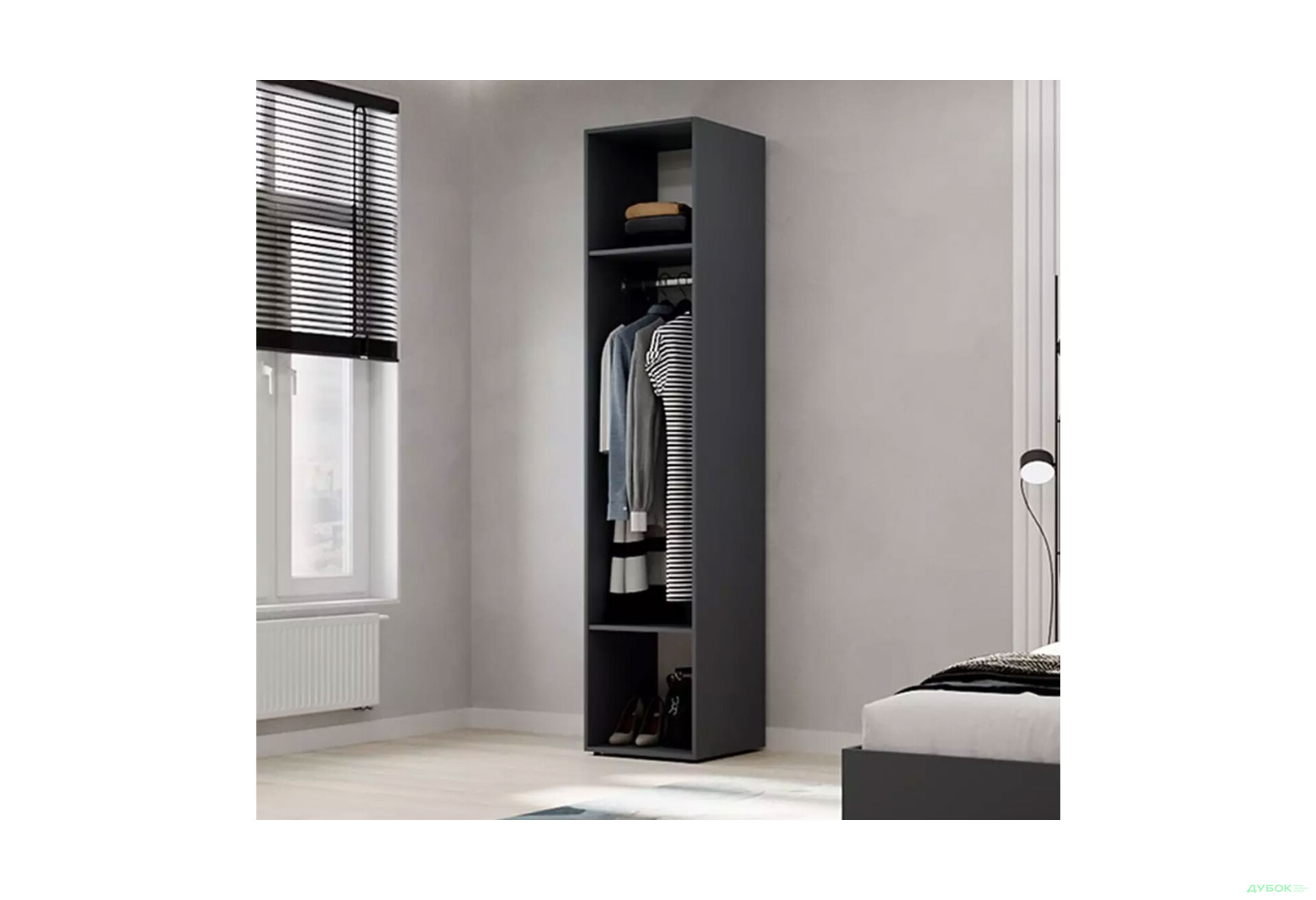 Изображение 3 - Пенал Art In Head Light/Лайт 1-дверный закрытый со штангой 40 см, графит