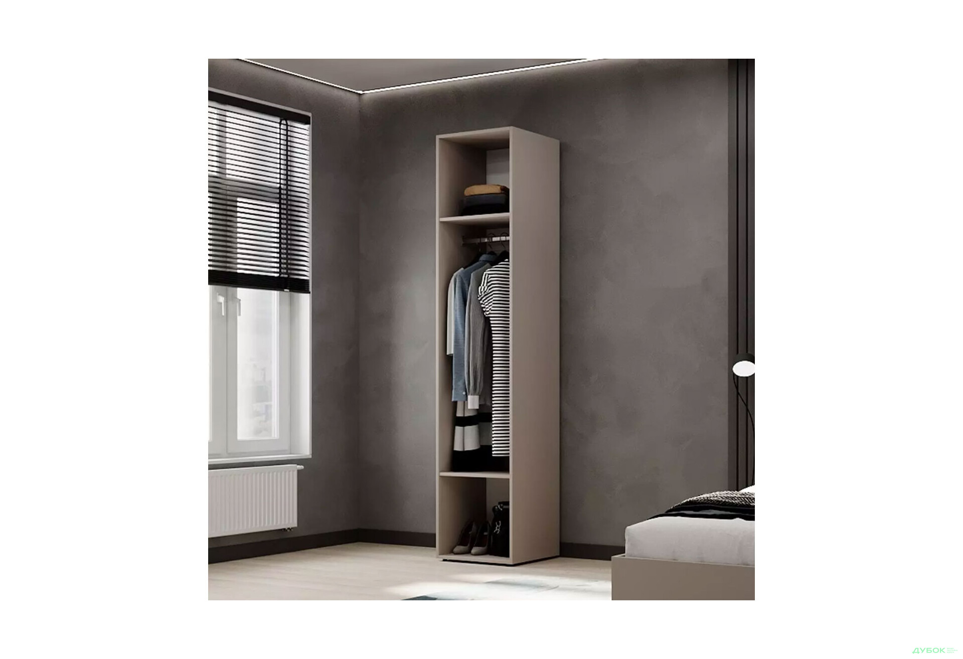 Изображение 3 - Пенал Art In Head Light/Лайт 1-дверный закрытый со штангой 40 см, кашемир