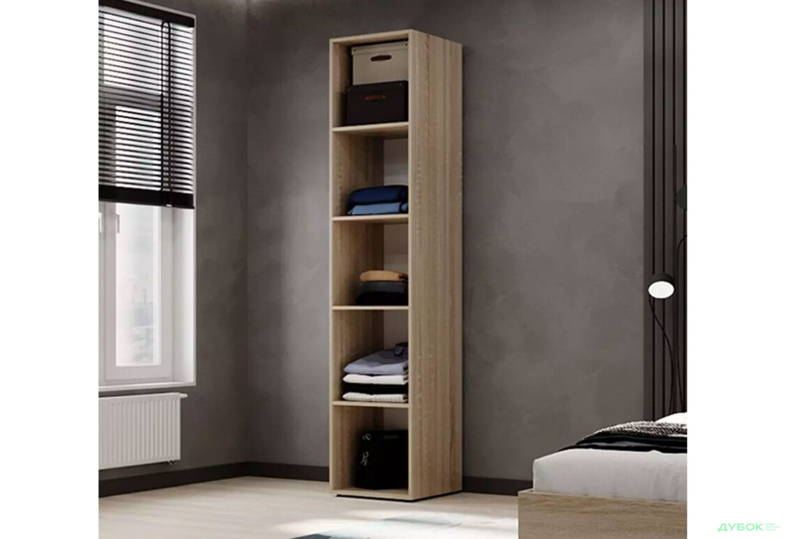 Изображение 3 - Пенал Art In Head Light/Лайт 1-дверный закрытый с полками 40 см, дуб сонома