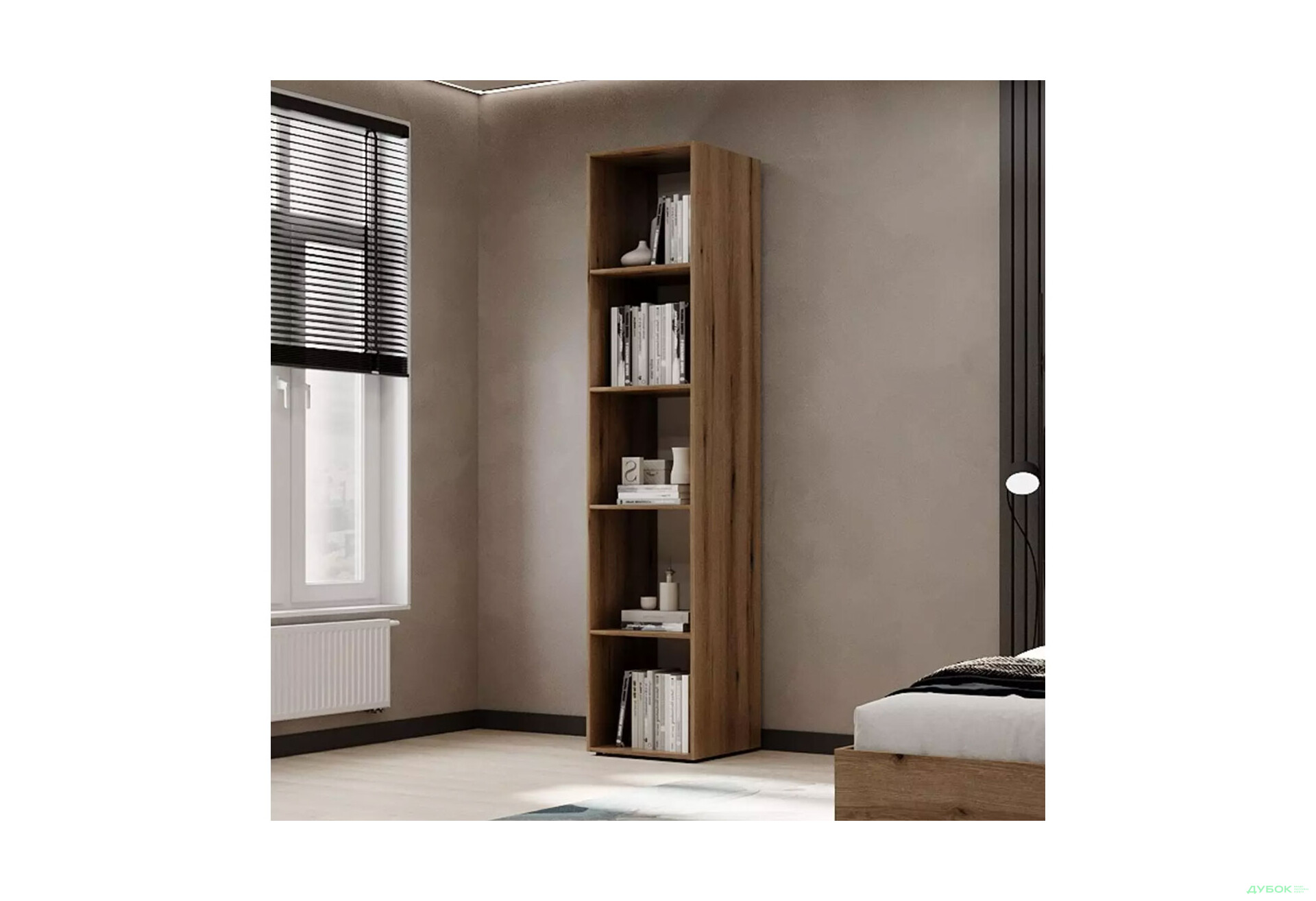 Изображение 4 - Пенал Art In Head Light/Лайт 1-дверный закрытый с полками 40 см, дуб эвок