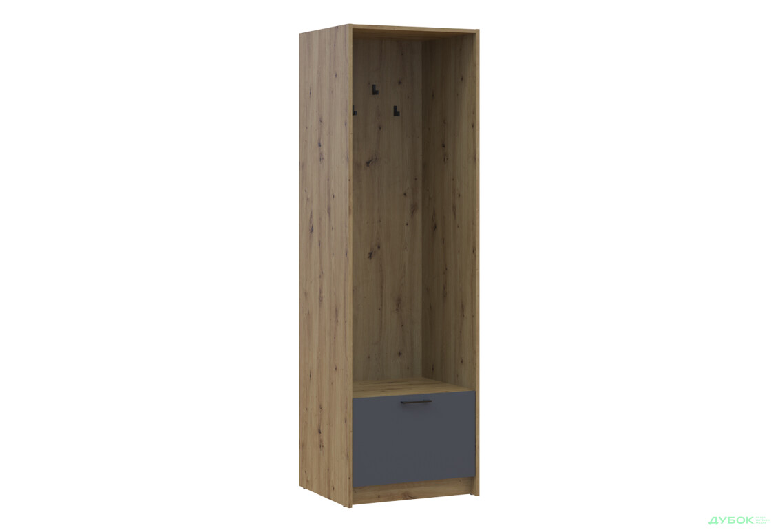 Изображение 5 - Пенал-вешалка Doros Ронди 60 см Дуб Артизан / Графит