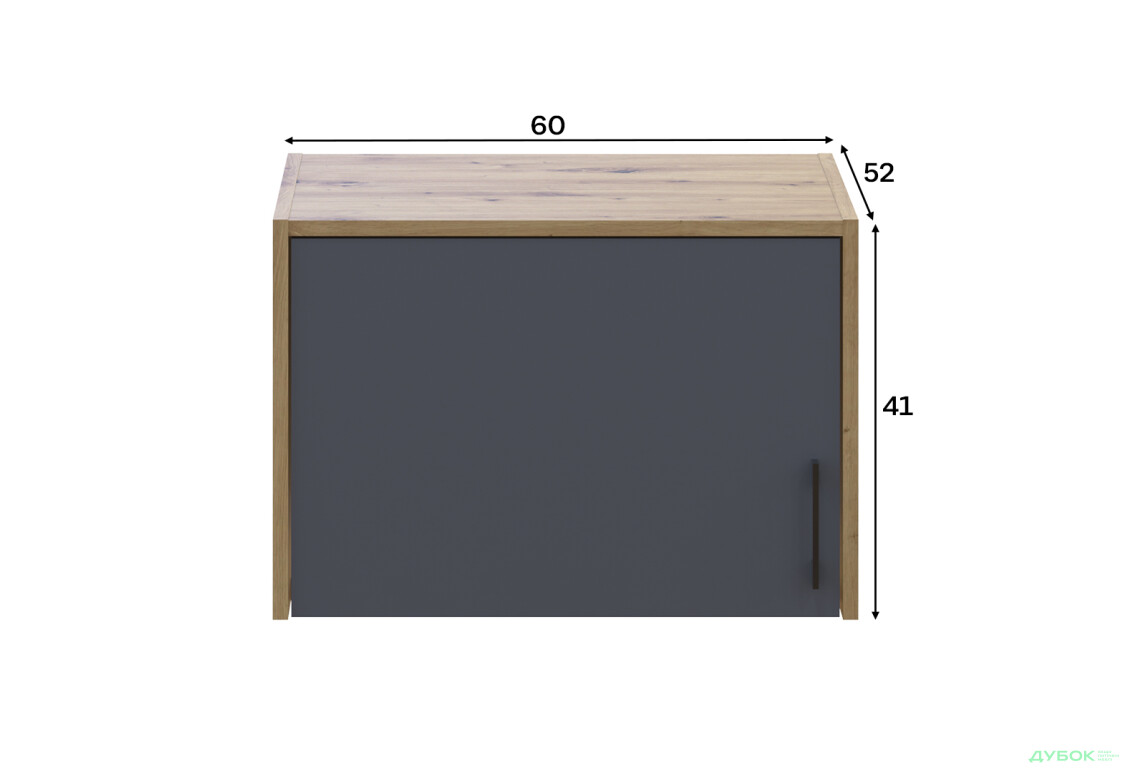 Изображение 6 - Антресоль к пеналу Doros Ронди 60 см Дуб Артизан / Графит
