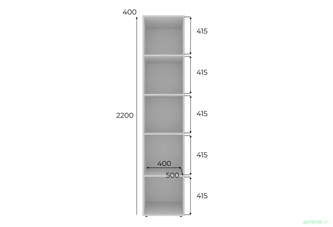 Изображение 4 - Пенал Art In Head Light/Лайт открытый 40 см, белый бриллиант