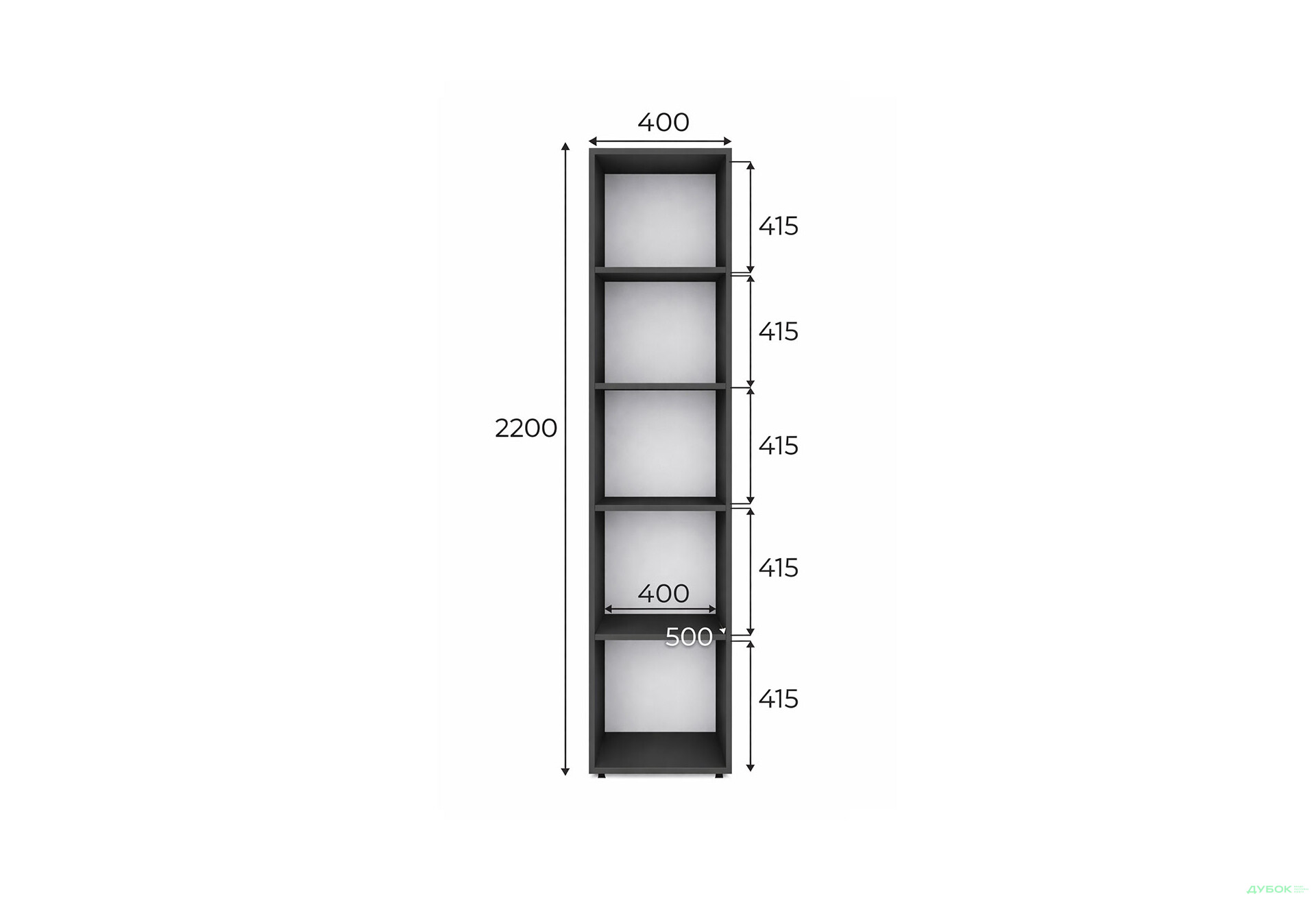 Изображение 4 - Пенал Art In Head Light/Лайт открытый 40 см, графит