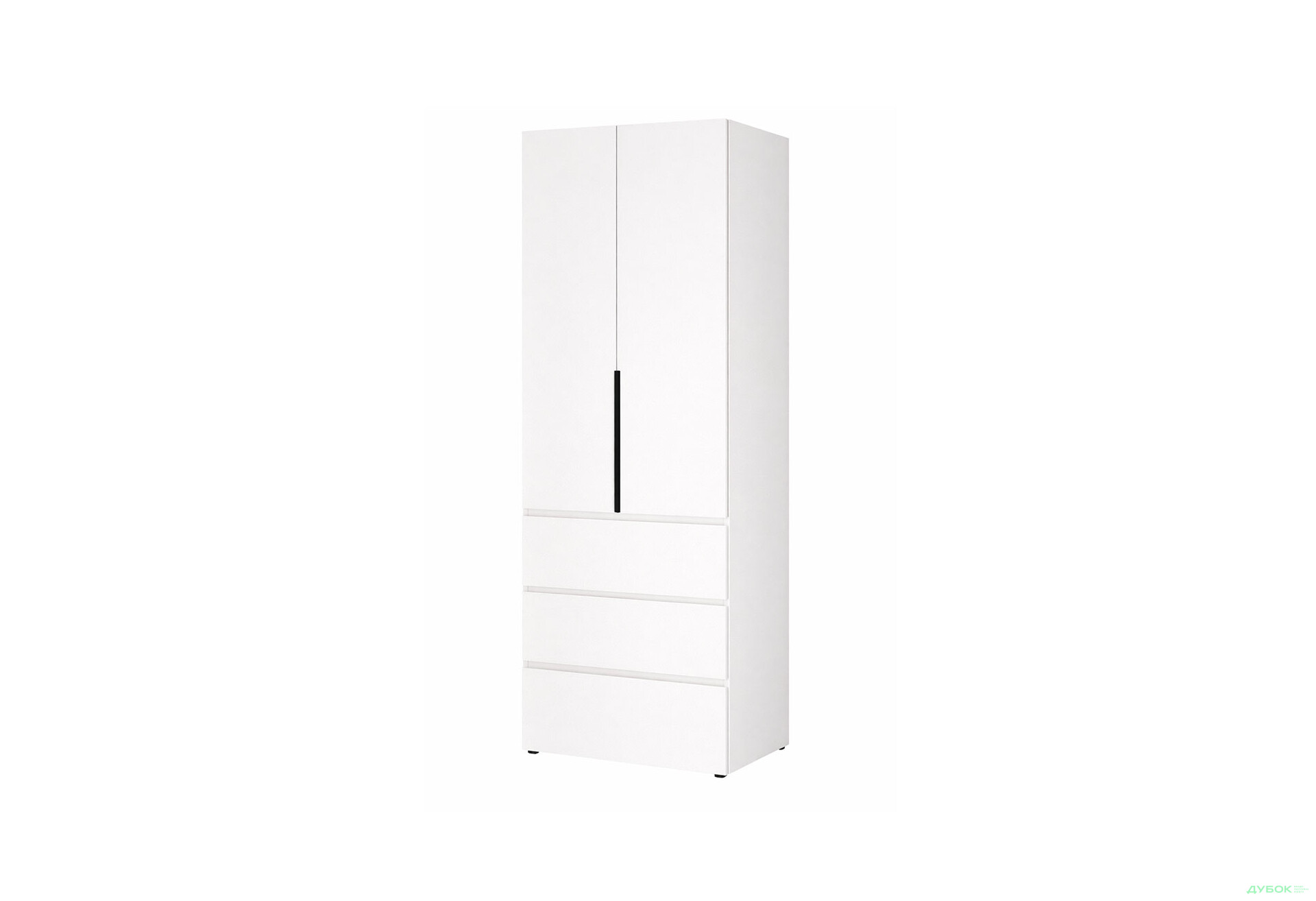 Изображение 1 - Шкаф Art In Head Light / Лайт 2-дверный с 3 ящиками 80 см, белый бриллиант