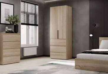 Изображение Шкаф распашной №2 дуб сонома