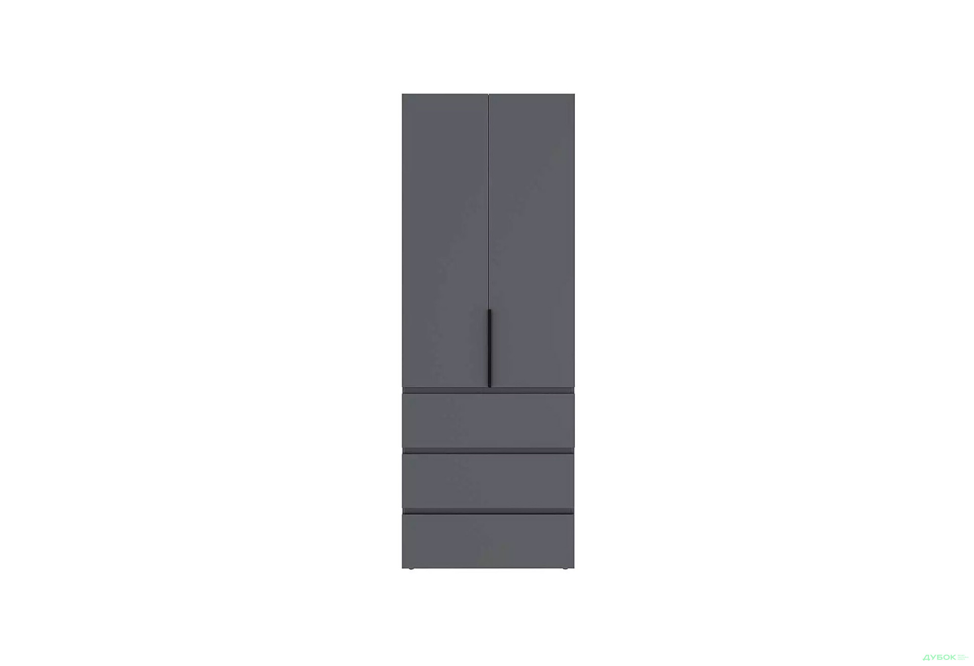 Изображение 4 - Шкаф Art In Head Light / Лайт 2-дверный с 3 ящиками 80 см, графит