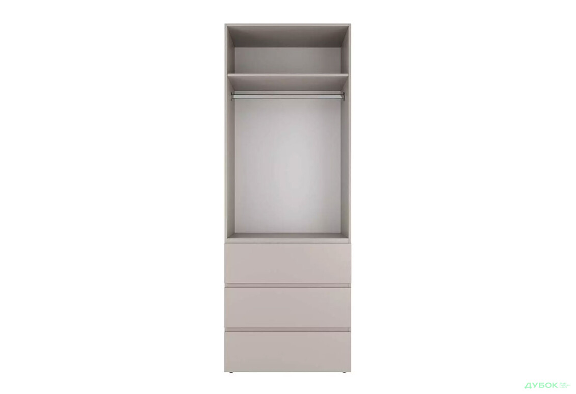 Изображение 5 - Шкаф Art In Head Light / Лайт 2-дверный с 3 ящиками 80 см, кашемир