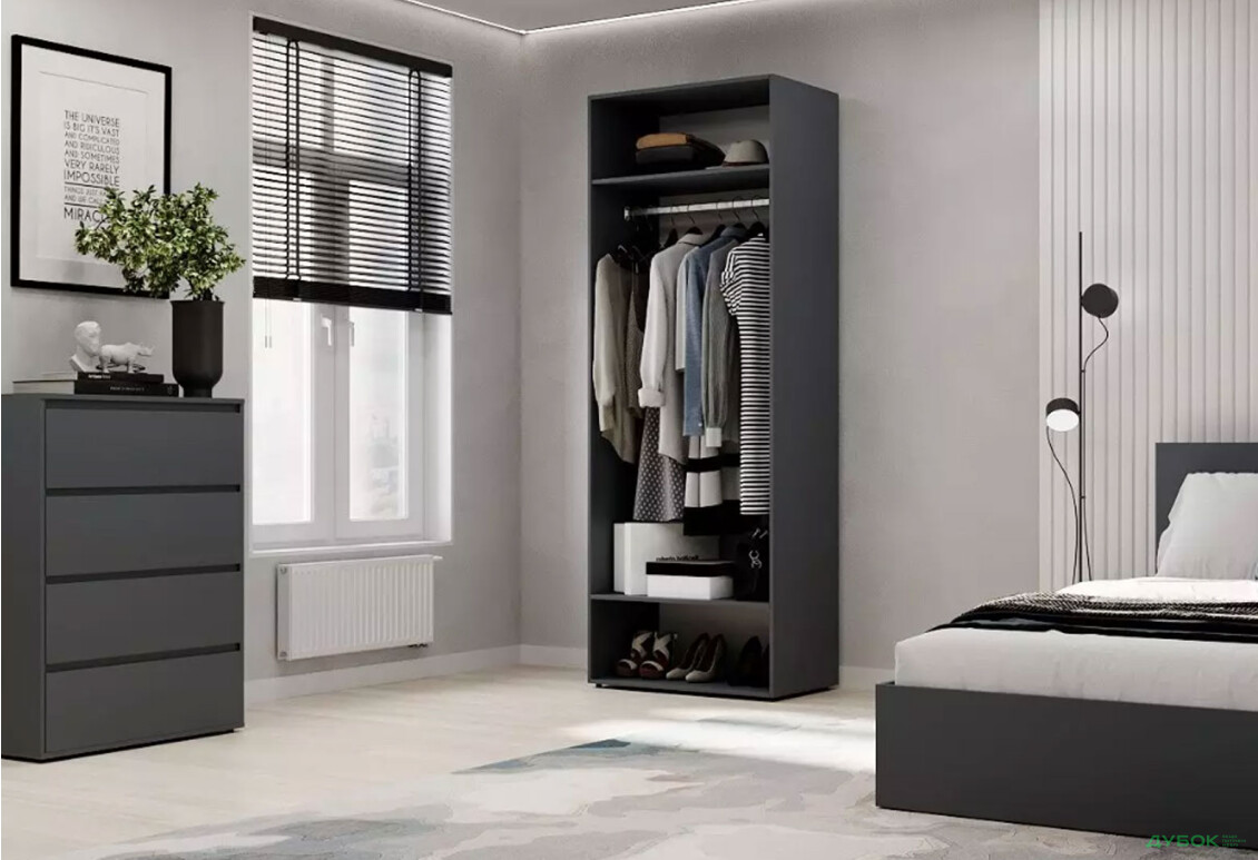 Изображение 3 - Шкаф Art In Head Light / Лайт 2-дверный 80 см, графит