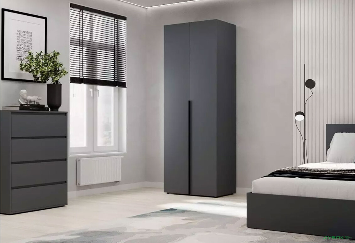 Изображение 2 - Шкаф Art In Head Light / Лайт 2-дверный 80 см, графит