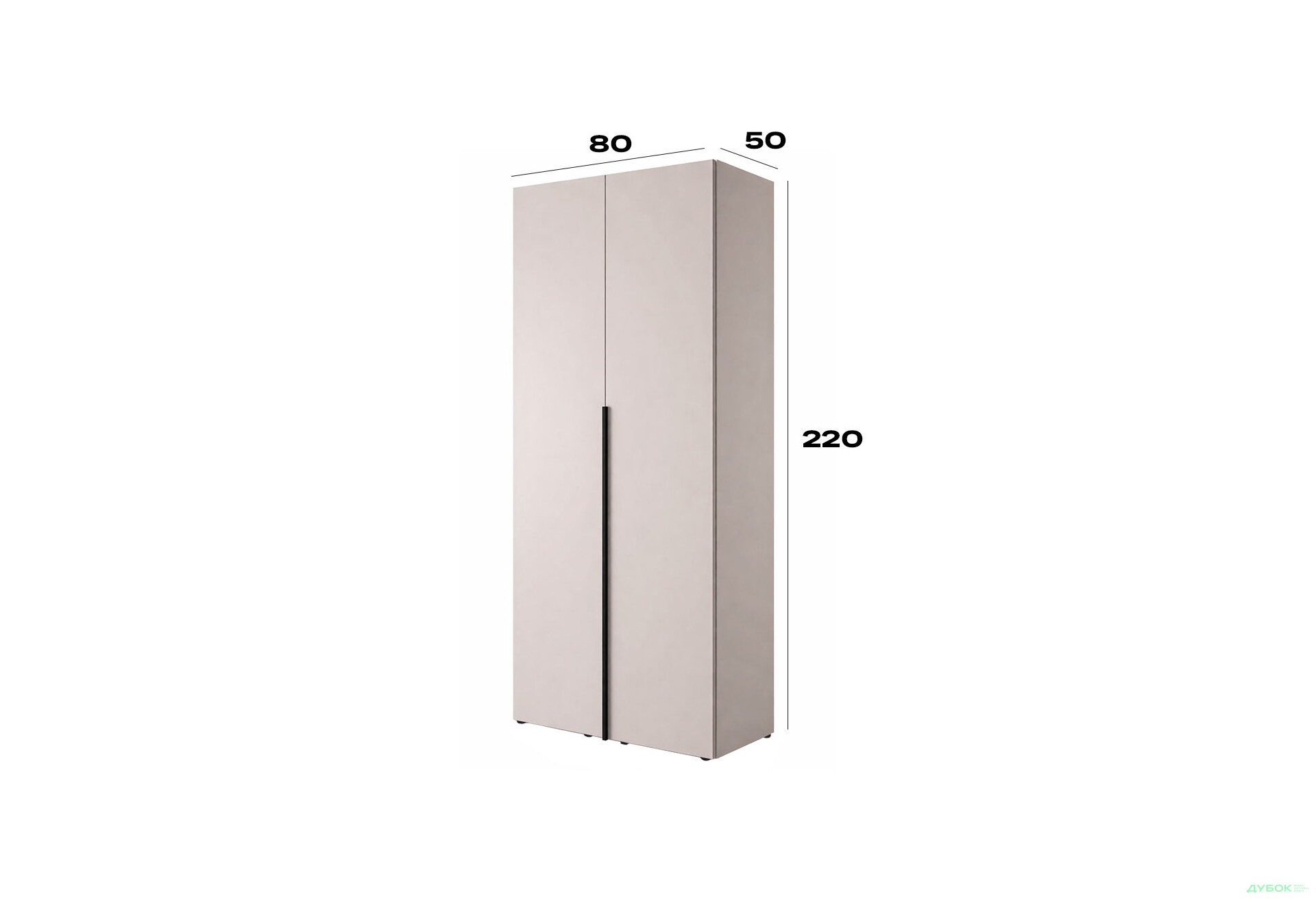 Изображение 6 - Шкаф Art In Head Light / Лайт 2-дверный 80 см, кашемир