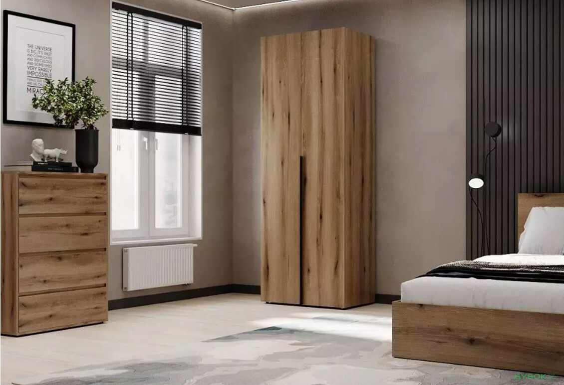 Изображение 2 - Шкаф Art In Head Light / Лайт 2-дверный 80 см, дуб эвок