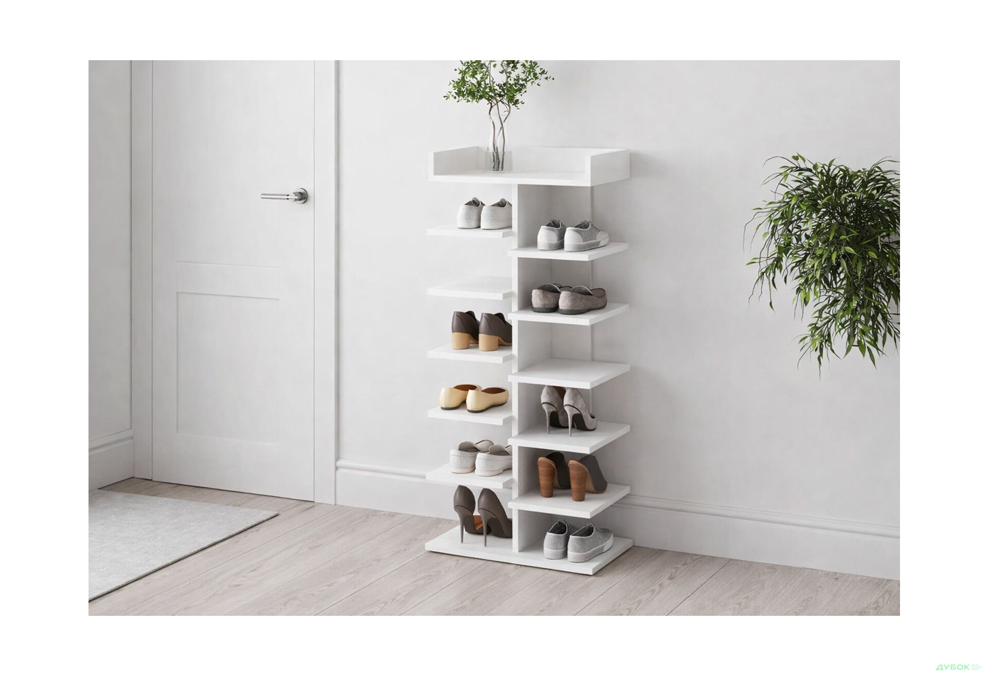 Зображення 2 - Полиця для взуття Art In Head Light / Лайт 50 см, білий діамант