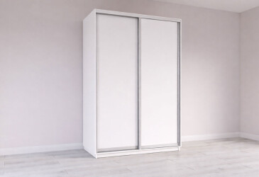 Шкаф-купе Garant 2-дверный 150x220x60 см нимфея альба, профиль серебро