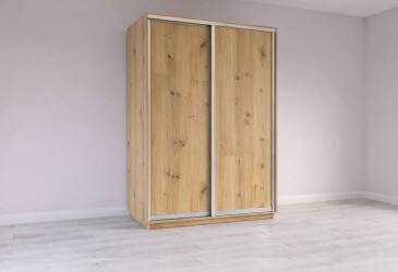 Шкаф-купе Garant 2-дверный 150x220x60 см дуб артизан, профиль серебро