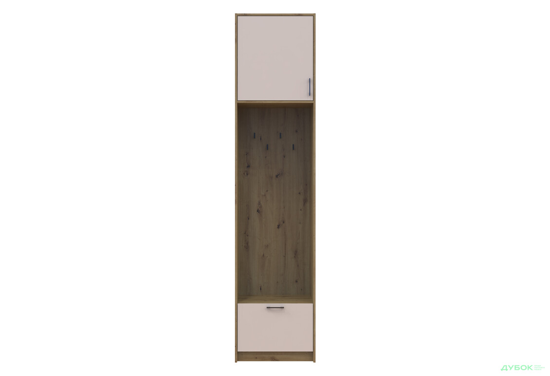 Изображение 4 - Пенал-вешалка Doros Ронди с высокой антресолей 60 см Дуб Артизан / Кашемир