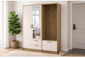 Изображение 2 - Шкаф для одежды 2 ДСП Doros Ронди с вешалкой и зеркалом 142 см Дуб Артизан / Кашемир