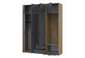 Изображение 3 - Шкаф для одежды 3 ДСП Doros Ронди с вешалкой и антресолью 181 см Дуб Артизан / Графит