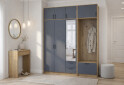 Изображение 2 - Шкаф для одежды 3 ДСП Doros Ронди с вешалкой, зеркалом и антресолью 181 см Дуб Артизан / Графит