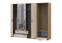 Зображення 3 - Шафа для одягу 4 ДСП Doros Ронді з вішалкою та дзеркалом 220 см Дуб Артізан / Кашемір