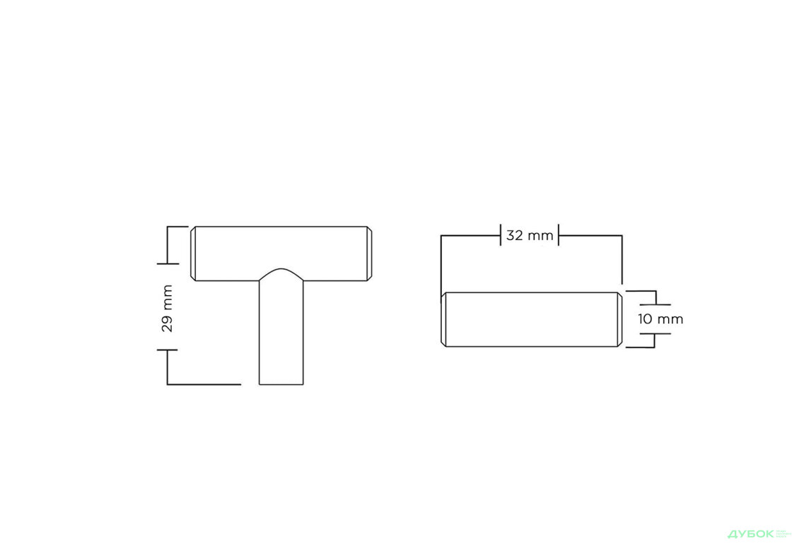 Изображение 2 - Ручка алюминиевая L50хH32хD12 Чёрный HL-35-BL