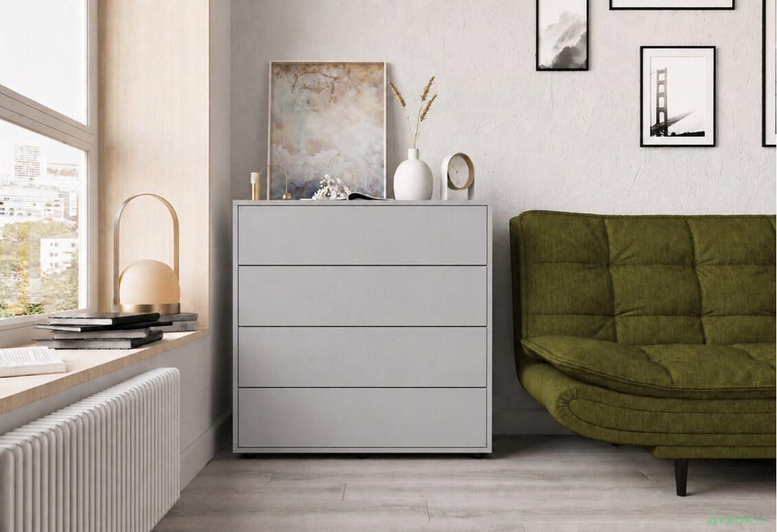 Изображение 3 - Комод Соло 90 4Dr (90х90х42) с 4 ящиками 90 см, кашемир
