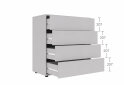 Изображение 6 - Комод Соло 90 4Dr (90х90х42) с 4 ящиками 90 см, кашемир