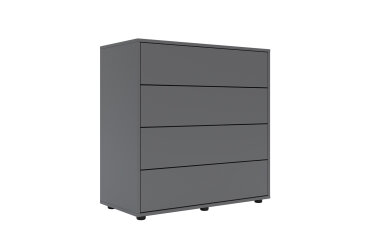 Комод Соло 90 4Dr (90х90х42) з 4 шухлядами 90 см, графіт