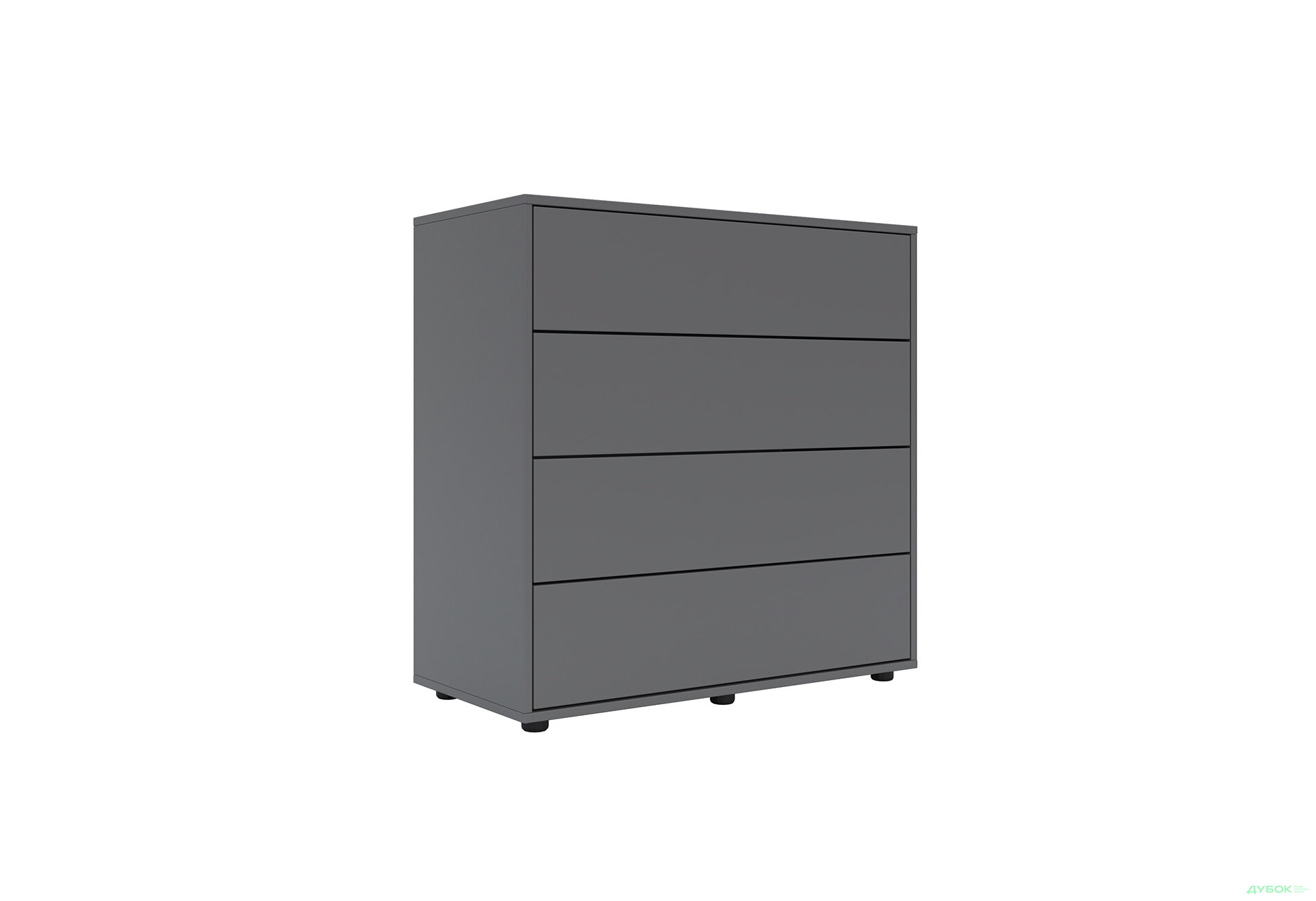 Изображение 1 - Комод Соло 90 4Dr (90х90х42) с 4 ящиками 90 см, графит