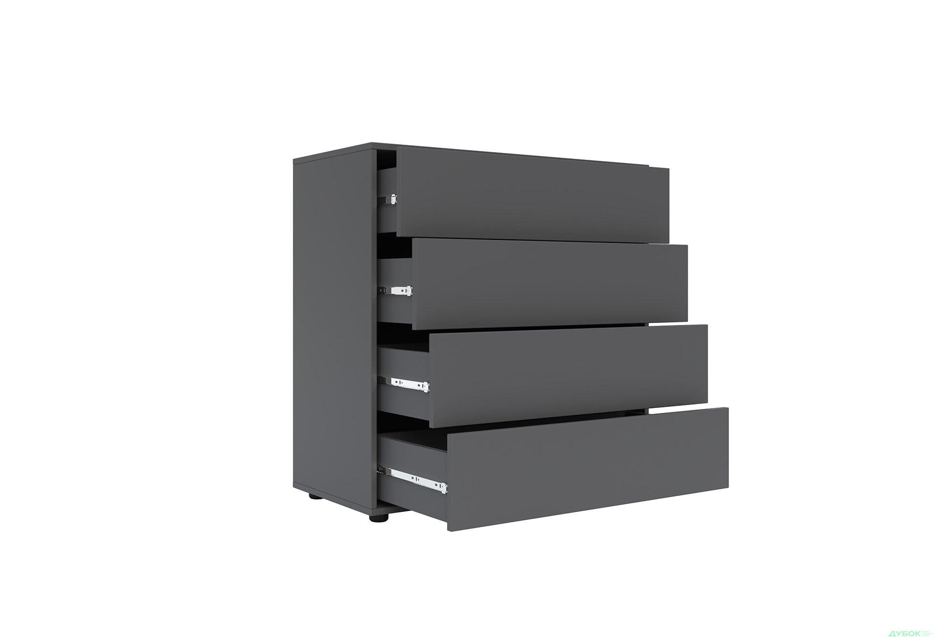 Изображение 3 - Комод Соло 90 4Dr (90х90х42) с 4 ящиками 90 см, графит