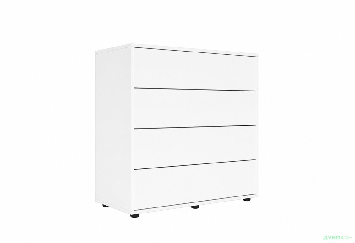 Комод Соло 90 4Dr (90х90х42) з 4 шухлядами 90 см, німфея альба