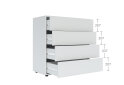 Изображение 6 - Комод Соло 90 4Dr (90х90х42) с 4 ящиками 90 см, нимфея альба
