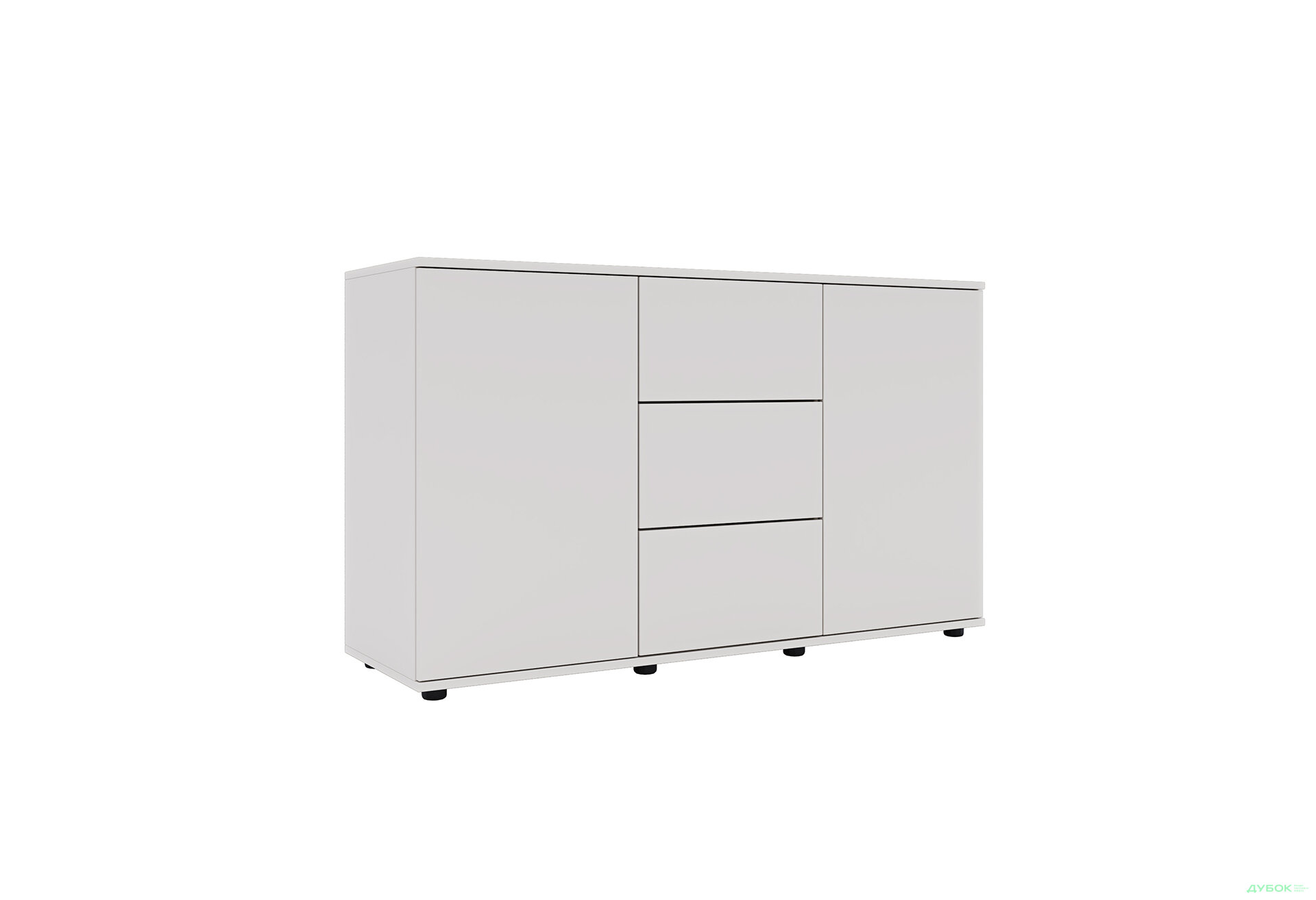Изображение 1 - Комод 135 3Dr_2D (80х135х42) с 3 ящиками и дверцей 135 см, кашемир