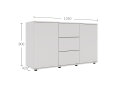 Изображение 5 - Комод 135 3Dr_2D (80х135х42) с 3 ящиками и дверцей 135 см, кашемир