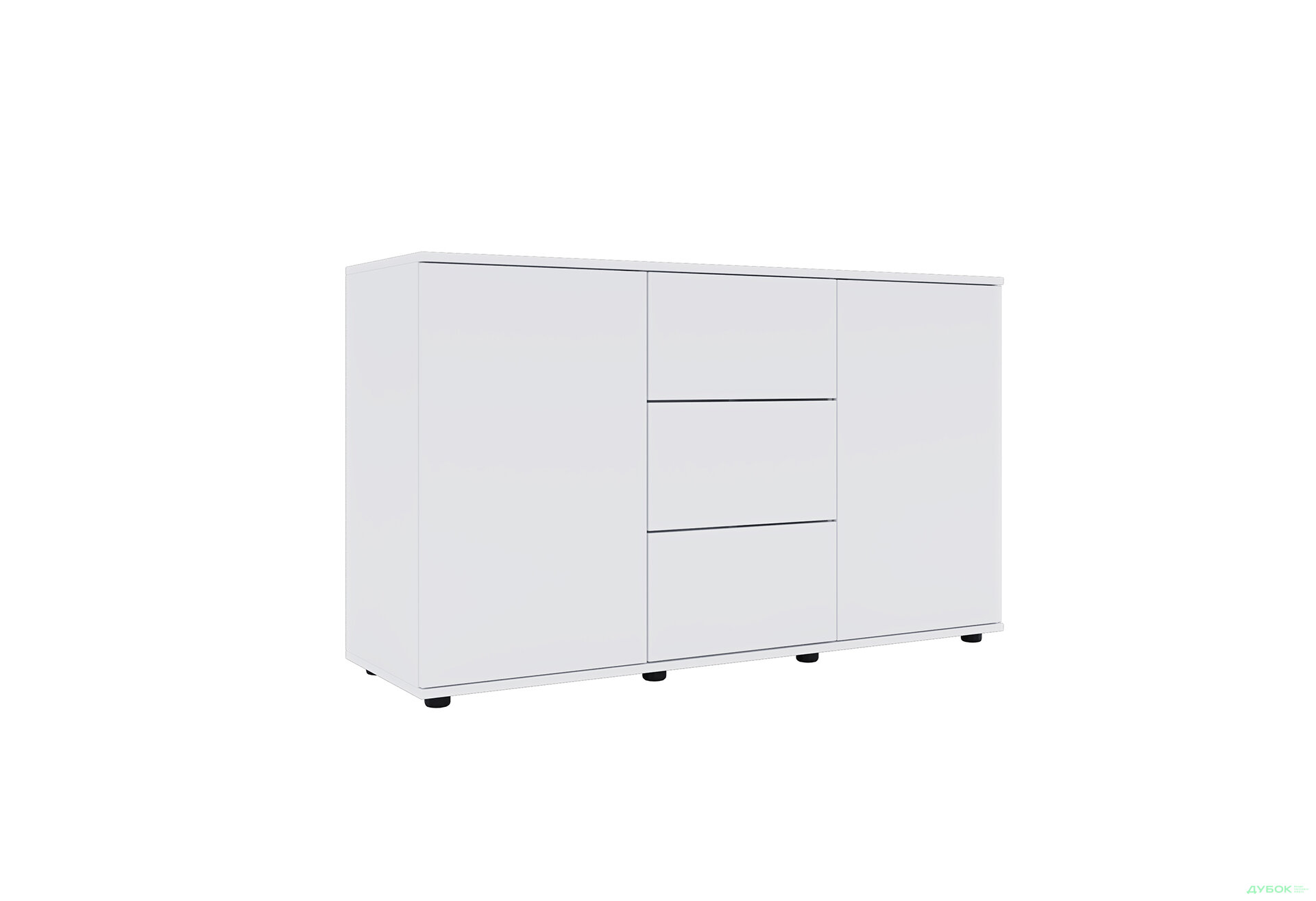 Изображение 1 - Комод 135 3Dr_2D (80х135х42) с 3 ящиками и дверцей 135 см, нимфея альба