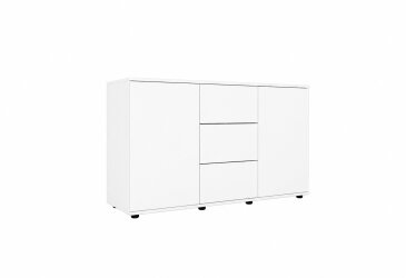 Комод 135 3Dr_2D (80х135х42) з 3 шухлядами і дверцятами 135 см, німфея альба